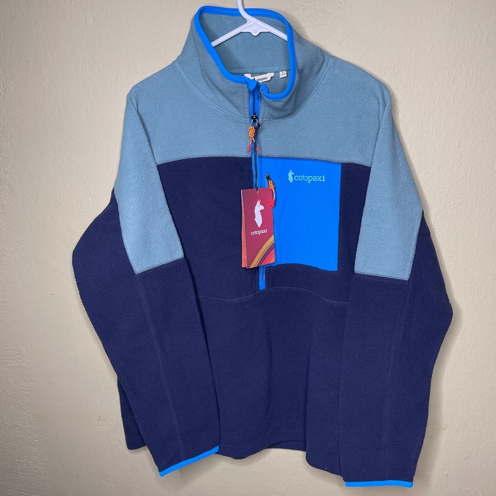 Cotopaxi Abrazo Half Zip Fleece Jacket Men's Size Large Bluegrass Maritime New